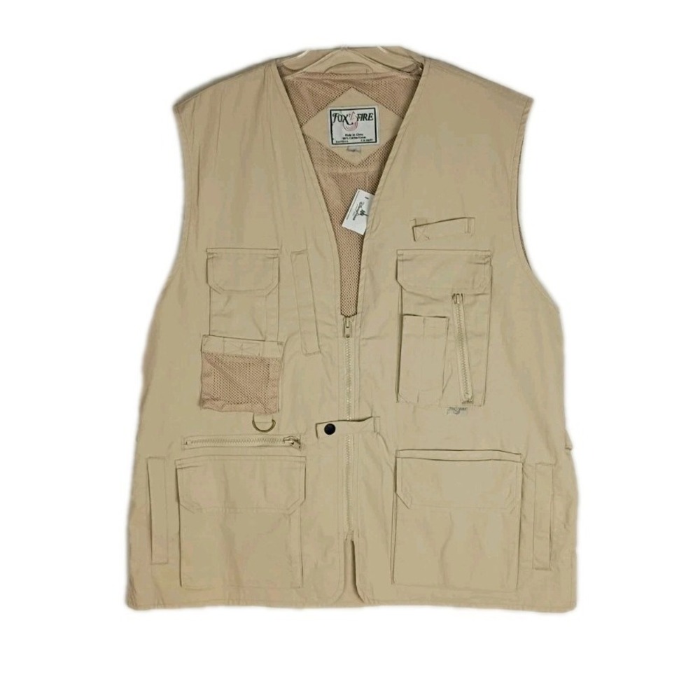 Foxfire Vest‎ Men's LR Multi Utility Pockets Photography Fishing Hunting Safari